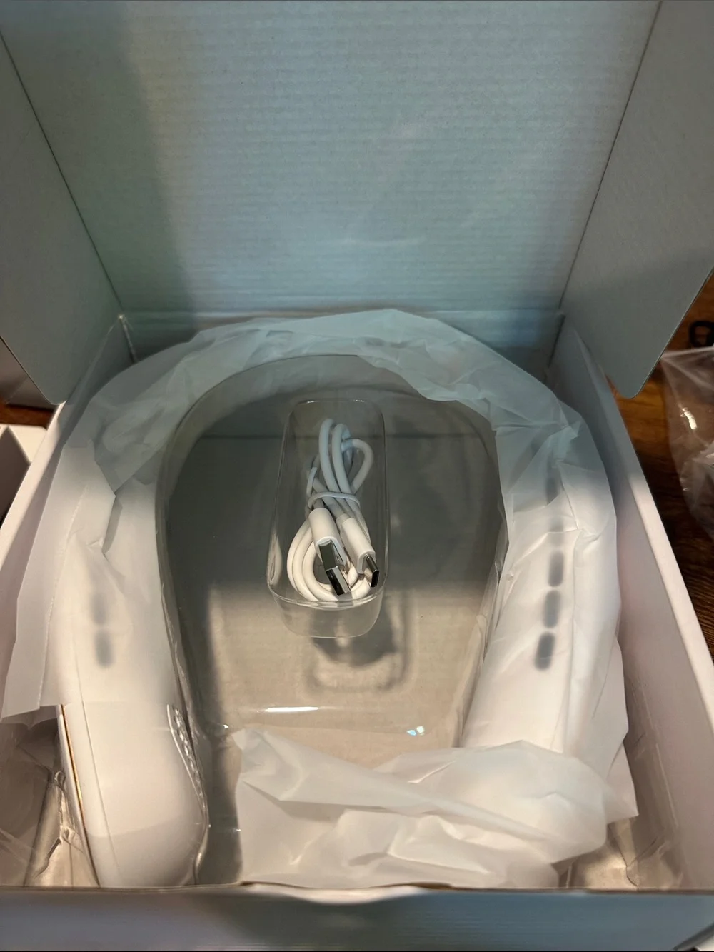 S12 Bladeless rechargeable Neck Fan - White Hands-Free Personal